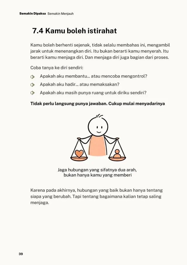 Contoh halaman buku: Kamu Boleh Istirahat